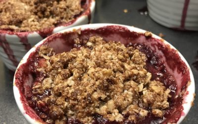 Fruit crumble topping